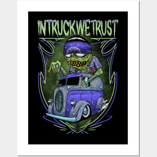 Monster truck Posters and Art